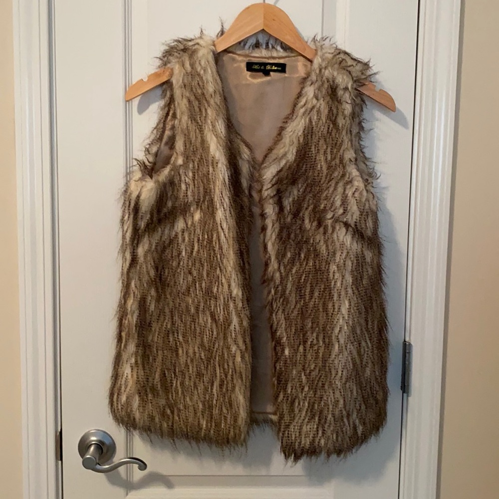 Faux fur vest